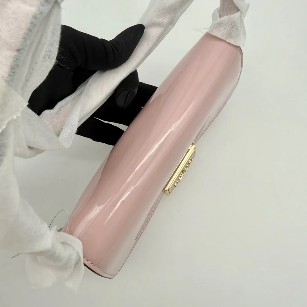Kate Spade Reegan Patent Mini Flap Crossbody Tutu Pink